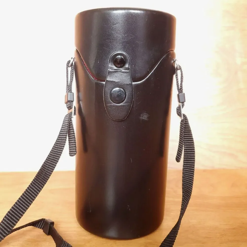 Minolta LH-1037 Lens Case w/ Strap Japan 7.75